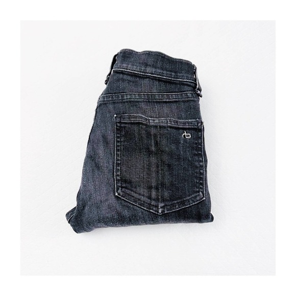 Rag & Bone High Rise Ankle Skinny Denim Jeans SZ24 - Picture 1 of 9